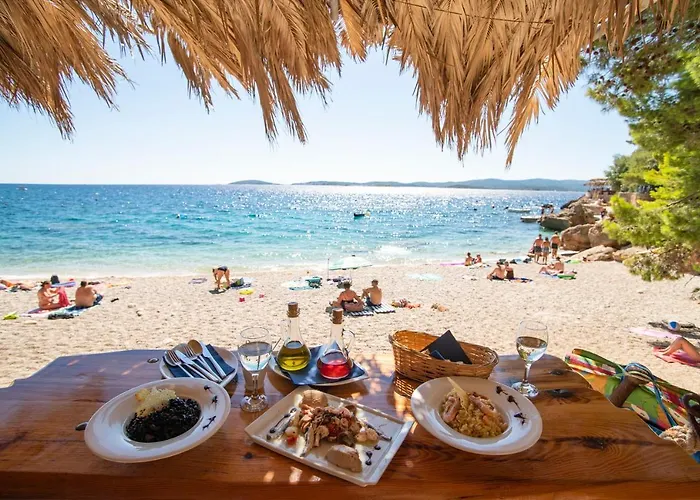 Beachfront Apartments Vala With A Swimming Pool